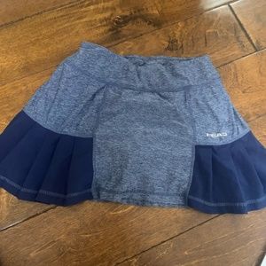 Womens navy blue HEAD tennis skirt